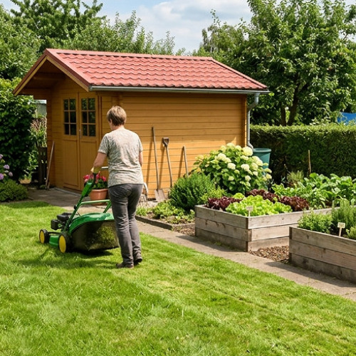 Den Rasen auf das Jahr vorbereiten