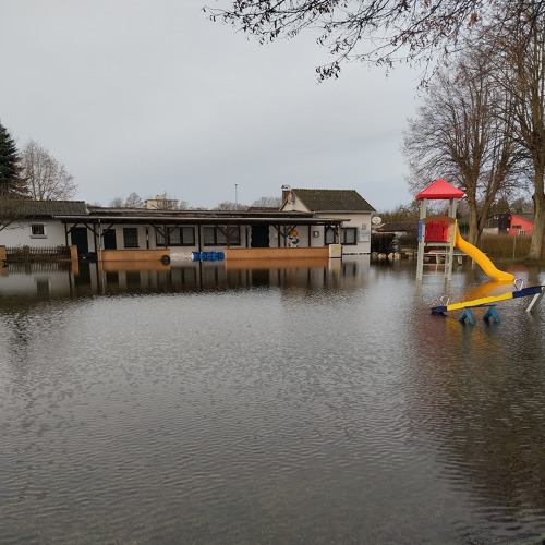 Aktuelle Hochwassersituation im KGV Hospitalwiesen e.V.